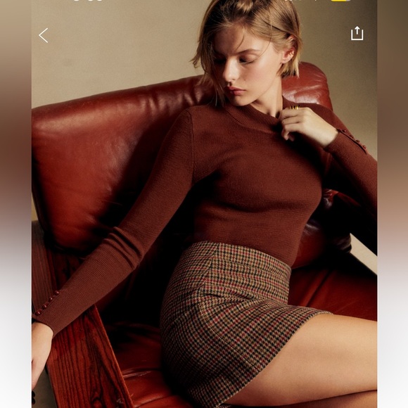 NWOT Sézane Simon Jumper Sweater in Size Medium Caramel - Picture 5 of 14